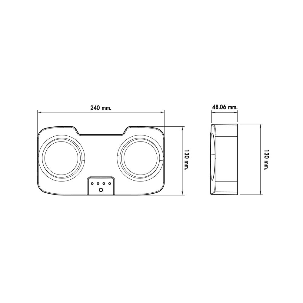 ไฟฉุกเฉิน LED สำรองไฟ 5 ชั่วโมง RACER รุ่น LIGHT WAY