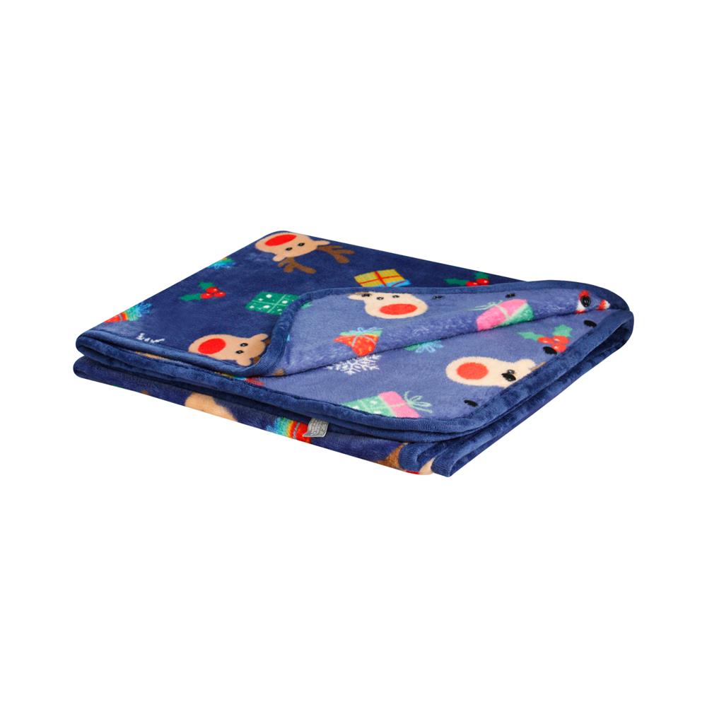 ผ้าห่มคลุมไหล่ HOME LIVING STYLE REINDEER 60X35 นิ้ว สี NAVY_0