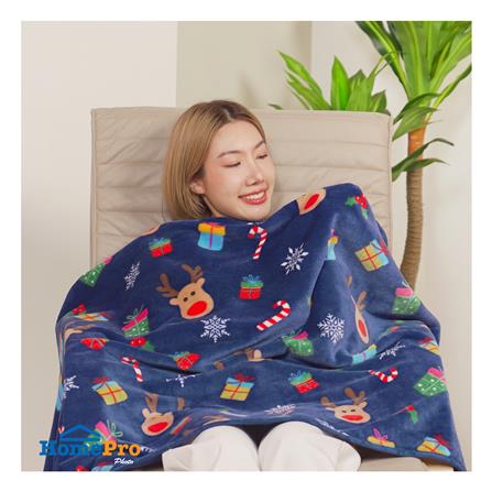 ผ้าห่มคลุมไหล่ HOME LIVING STYLE REINDEER 60X35 นิ้ว สี NAVY_8