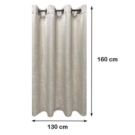 ผ้าม่าน EYELET HOME LIVING STYLE ALLIC UV 130X160 ซม. สีครีม_5