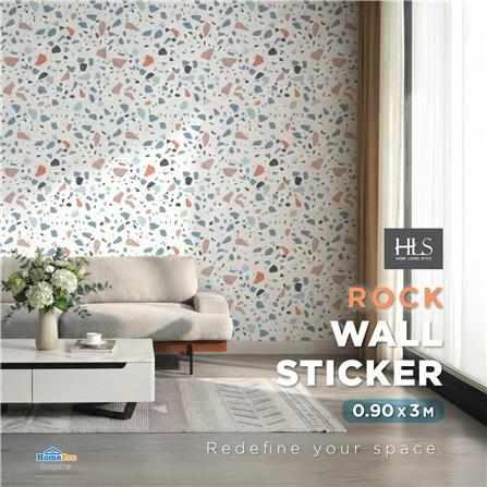 วอลล์สติกเกอร์ HOME LIVING STYLE ROCK 0.90X3 ม. สีขาว_3