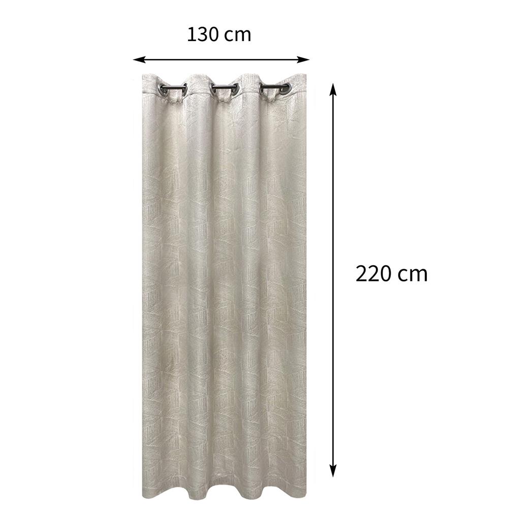 ผ้าม่าน EYELET HOME LIVING STYLE ALLIC UV 130X220 ซม. สีครีม
