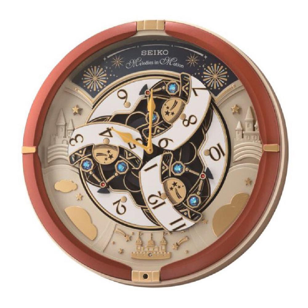 นาฬิกาแขวน SEIKO CLOCKS MELODY QXM378B 16 นิ้ว สีน้ำตาล