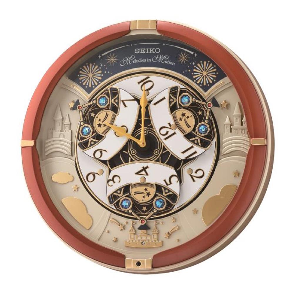นาฬิกาแขวน SEIKO CLOCKS MELODY QXM378B 16 นิ้ว สีน้ำตาล