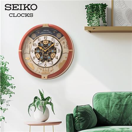 นาฬิกาแขวน SEIKO CLOCKS MELODY QXM378B 16 นิ้ว สีน้ำตาล_5