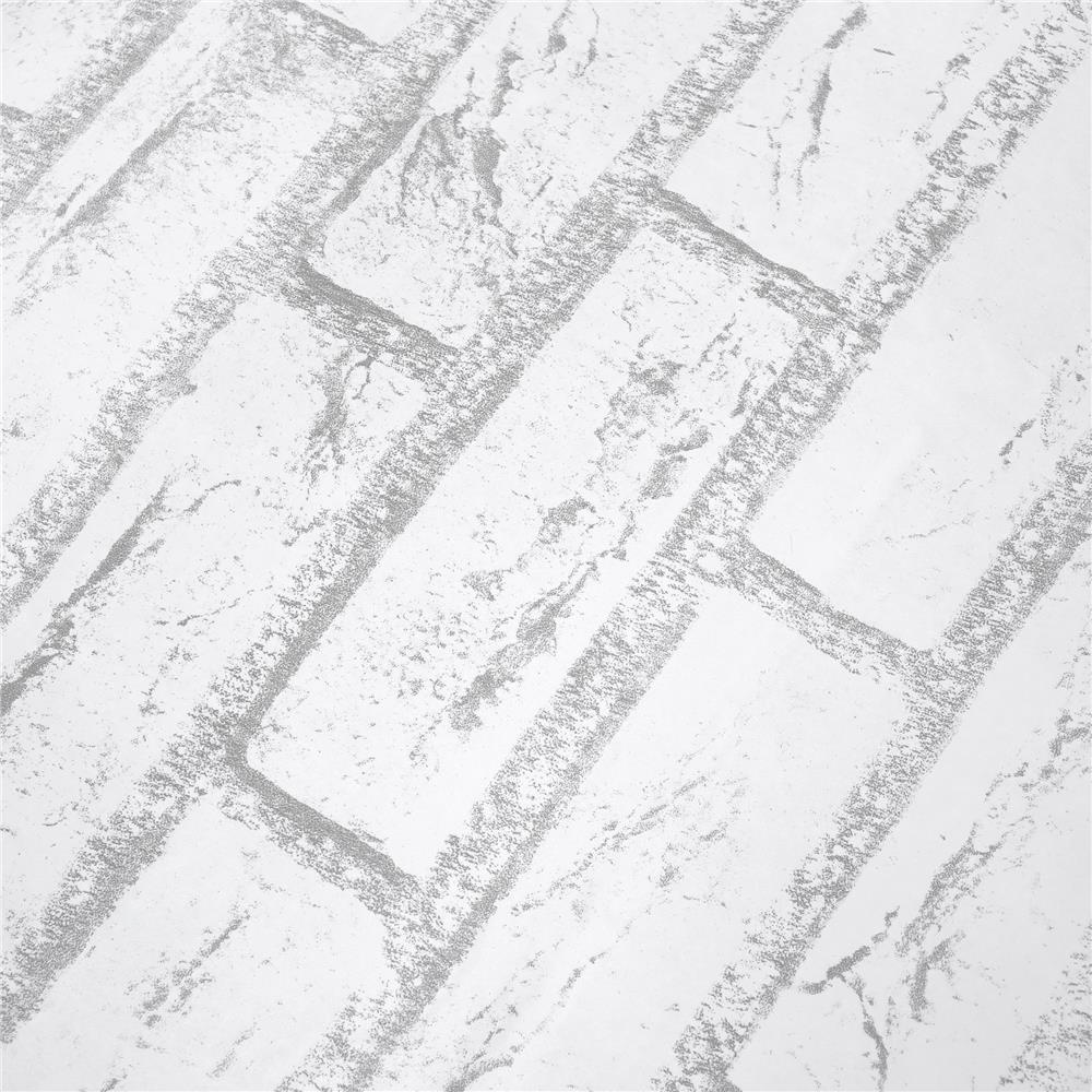 วอลล์สติกเกอร์ HOME LIVING STYLE BRICK 0.90X3 ม. สีขาว