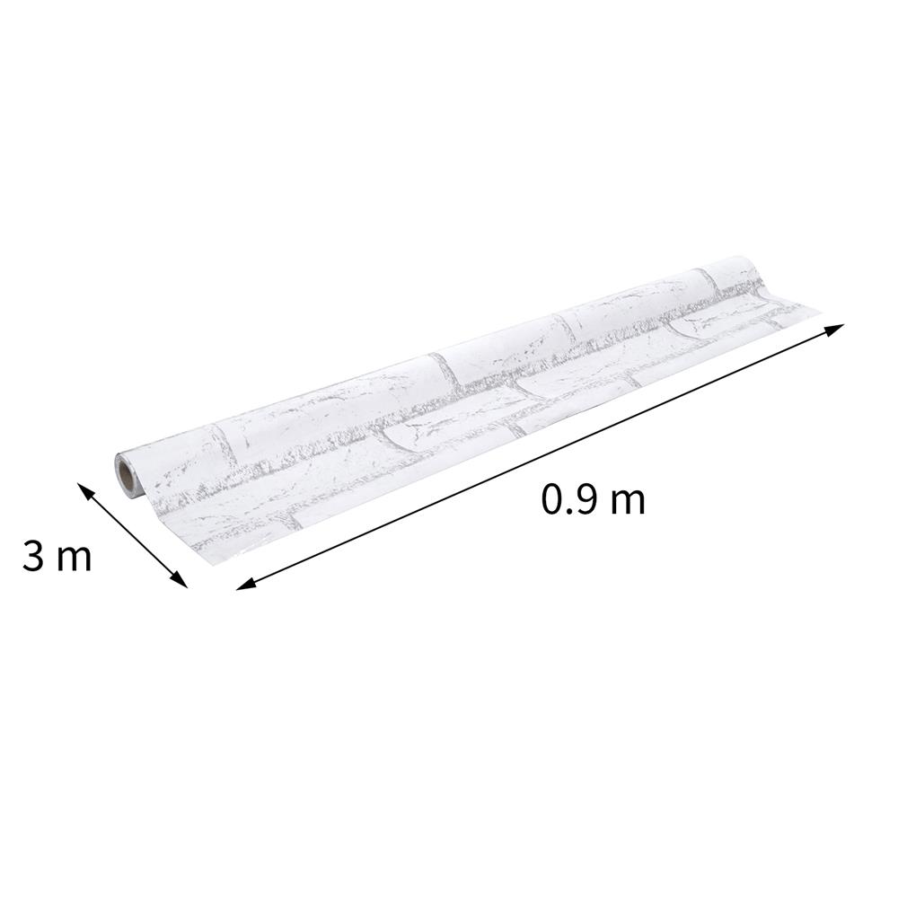 วอลล์สติกเกอร์ HOME LIVING STYLE BRICK 0.90X3 ม. สีขาว