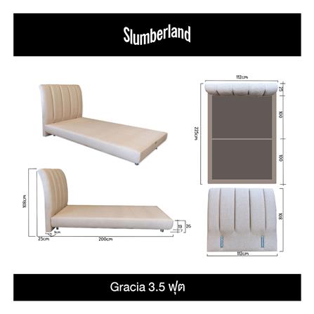 ฐานรองหัวเตียง 3.5 ฟุต SLUMBERLAND GRACIA สีน้ำตาล_4