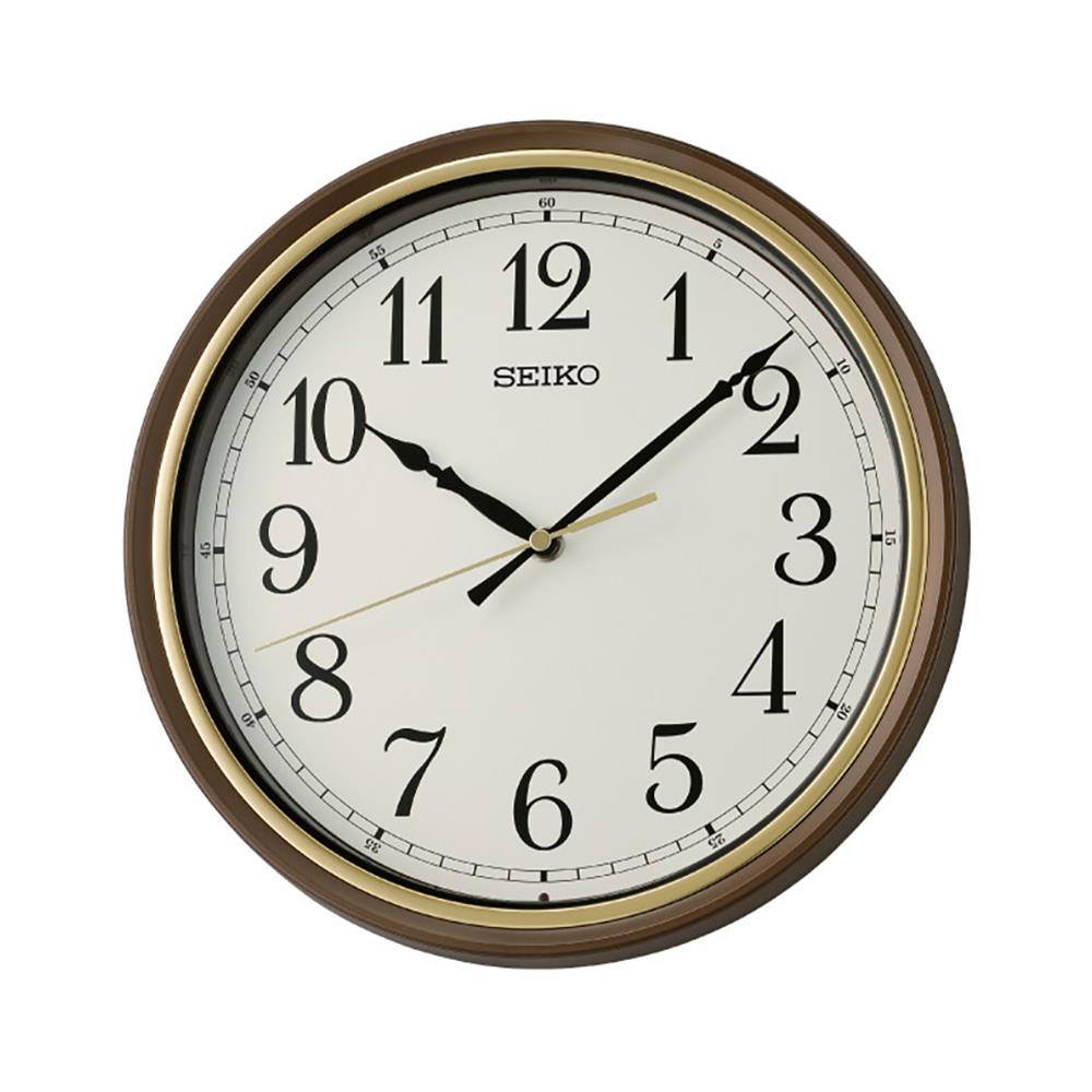 นาฬิกาแขวน SEIKO CLOCKS QHA008B 10.82 นิ้ว สีน้ำตาล