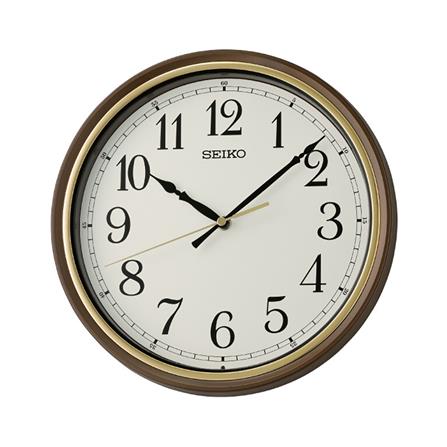 นาฬิกาแขวน SEIKO CLOCKS QHA008B 10.82 นิ้ว สีน้ำตาล_0