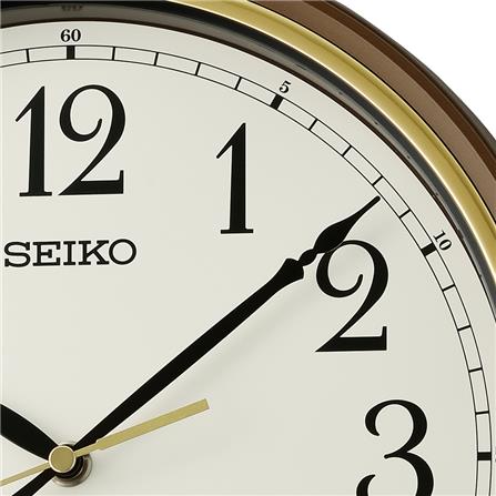 นาฬิกาแขวน SEIKO CLOCKS QHA008B 10.82 นิ้ว สีน้ำตาล_1