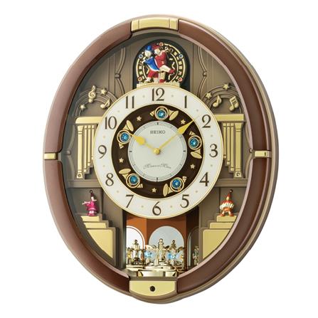 นาฬิกาแขวน SEIKO CLOCKS MELODY QXM384B 19X15.6 นิ้ว สีน้ำตาล_0