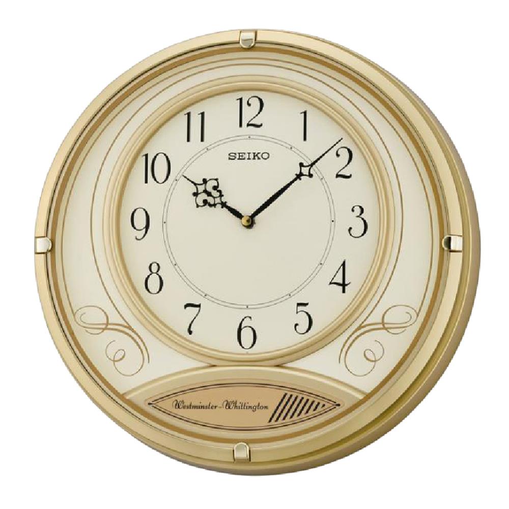 นาฬิกาแขวน SEIKO CLOCKS QXD213G 14.6 นิ้ว สีทอง