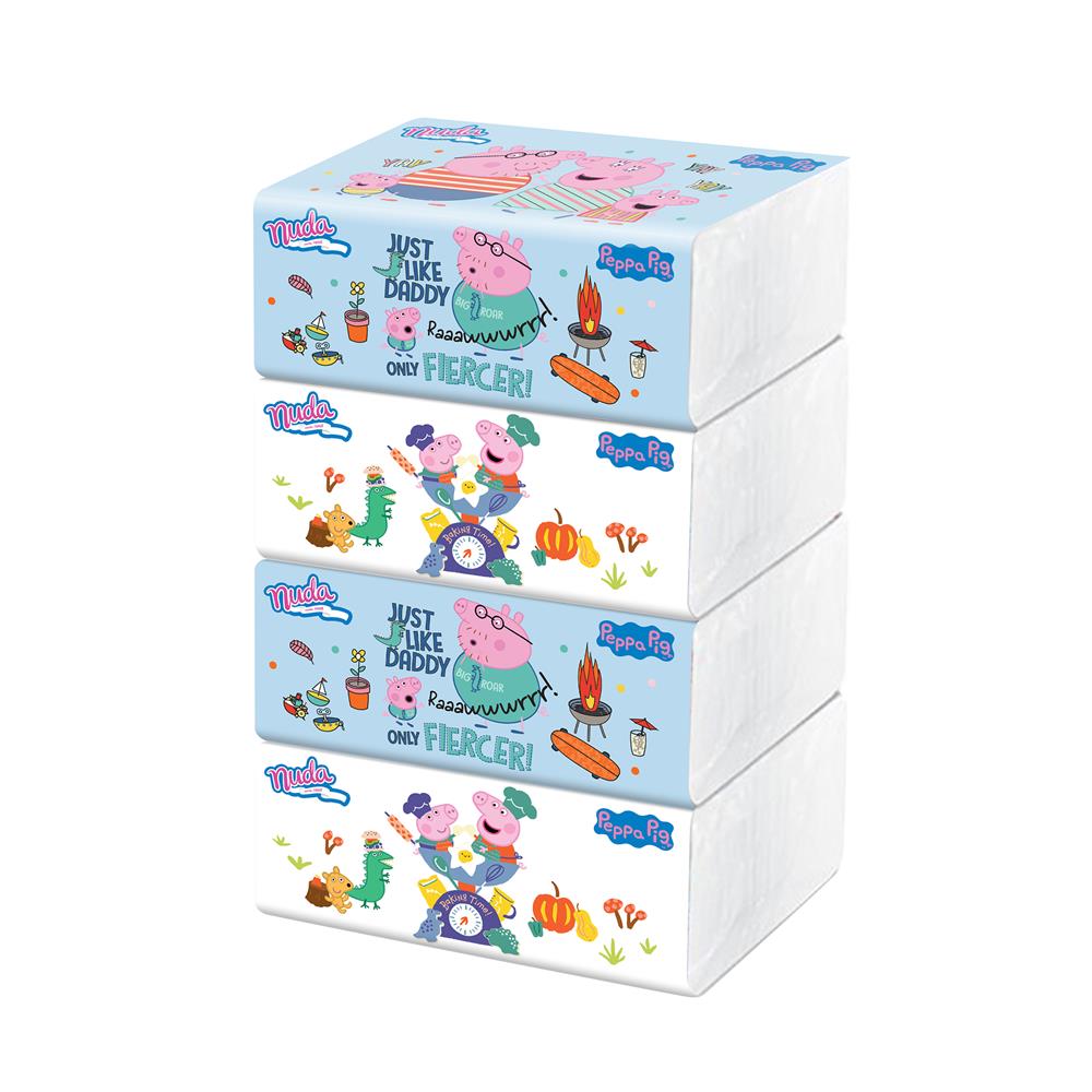 กระดาษเช็ดหน้า NUDA PEPPA PIG แพ็ก 4 ชิ้น