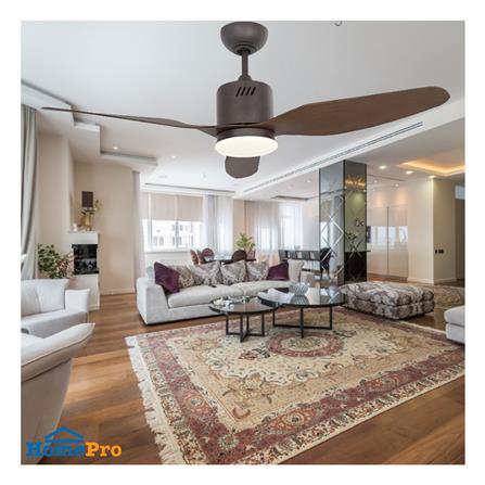 พัดลมโคมไฟ LED WINFAVOUR WFDC52/DC33(ORB) 46 นิ้ว 18 วัตต์ DAYLIGHT/COOL WHITE/WARM WHITE สีน้ำตาล_2