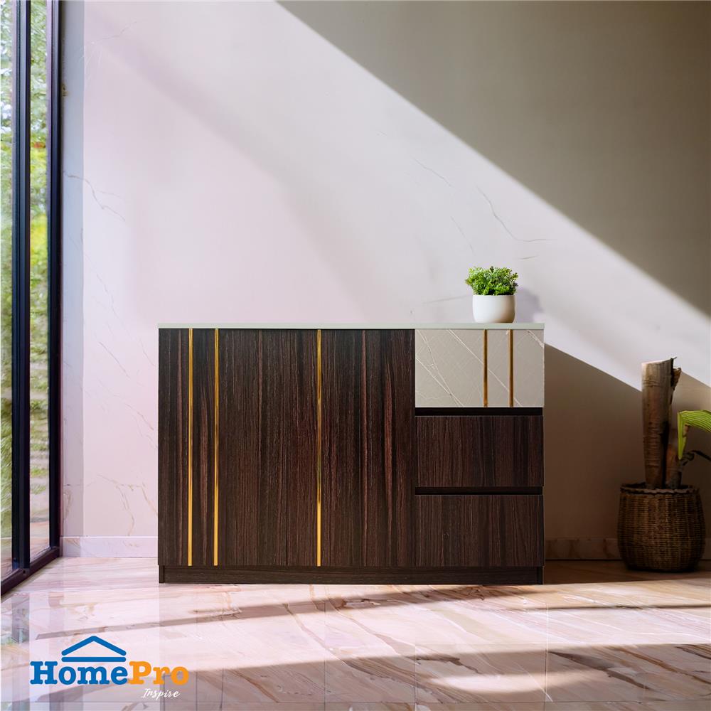 ตู้เตี้ย FURDINI ATLANTA 120 ซม. สีอคาเซีย/เทา