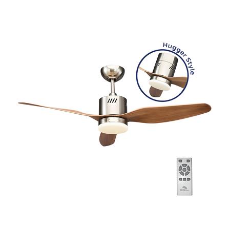 พัดลมโคมไฟ LED WINFAVOUR WFDC52/DC34(BN) 46 นิ้ว 18 วัตต์ DAYLIGHT/COOL WHITE/WARM WHITE สีน้ำตาล/เงิน_0