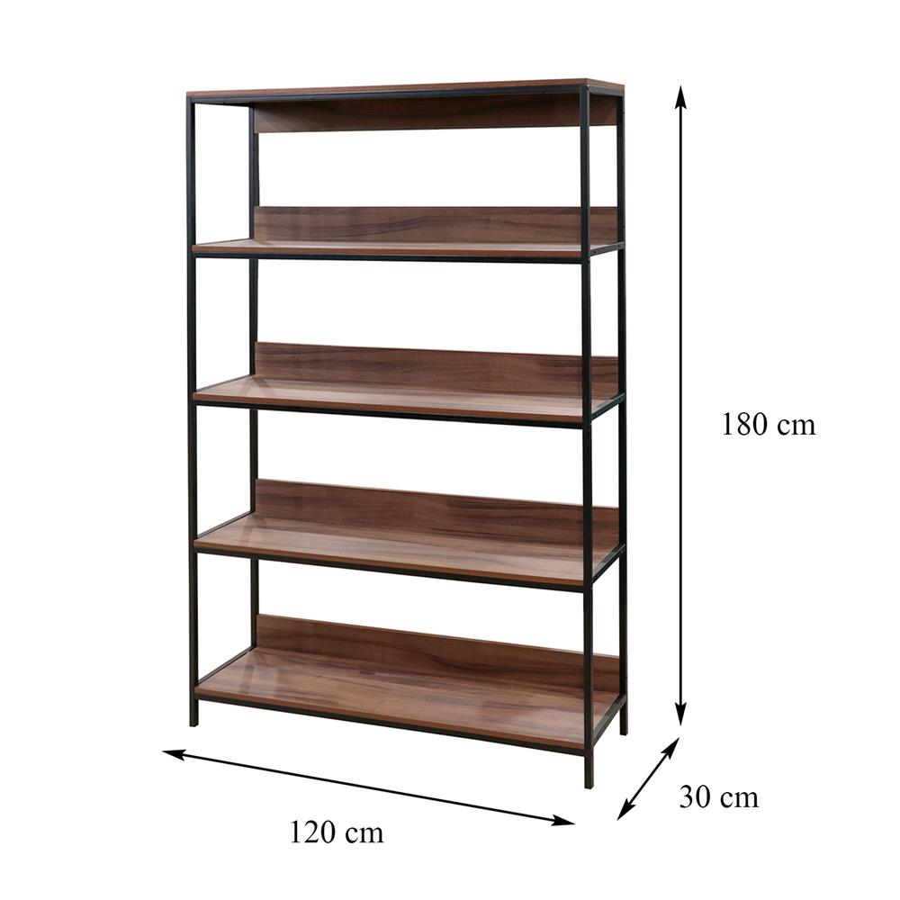 ชั้นวางของโล่ง 5 ชั้น FURDINI MATIN 120 ซม. สีวอลนัท