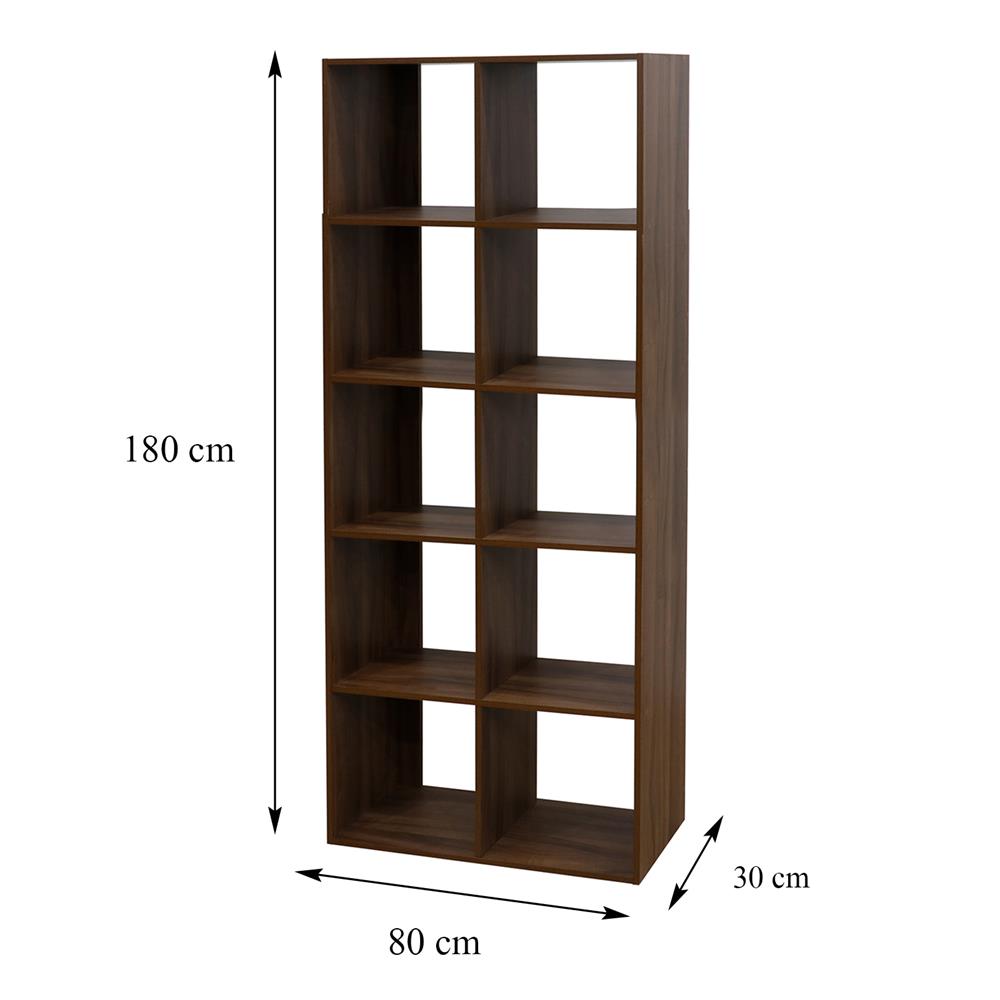 ชั้นวางของโล่ง 10 ช่อง FURDINI AMORE 80 ซม. สีวอลนัท