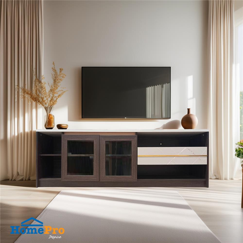 ตู้วางทีวี FURDINI ATLANTA 180 ซม. สีอคาเซีย/เทา