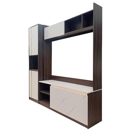 ชุดตู้วางทีวี FURDINI ATLANTA 200 ซม. สีอคาเซีย/เทา_1