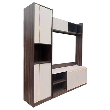 ชุดตู้วางทีวี FURDINI ATLANTA 200 ซม. สีอคาเซีย/เทา_2