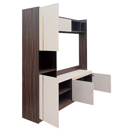 ชุดตู้วางทีวี FURDINI ATLANTA 200 ซม. สีอคาเซีย/เทา_4