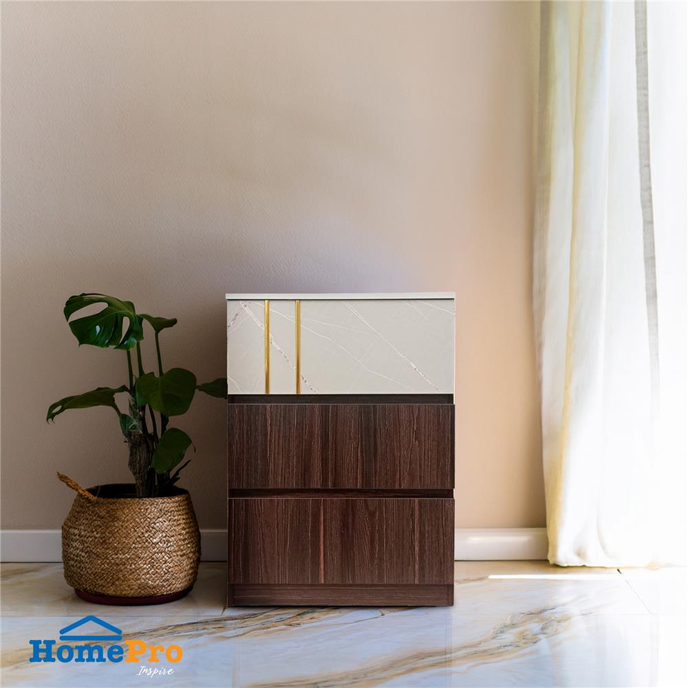 ตู้ลิ้นชัก 3 ลิ้นชัก FURDINI ATLANTA 60 ซม. สีอคาเซีย/เทา