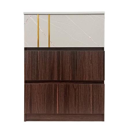 ตู้ลิ้นชัก 3 ลิ้นชัก FURDINI ATLANTA 60 ซม. สีอคาเซีย/เทา_0