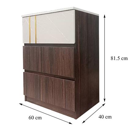 ตู้ลิ้นชัก 3 ลิ้นชัก FURDINI ATLANTA 60 ซม. สีอคาเซีย/เทา_7