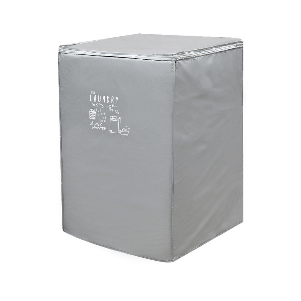 ถุงคลุมเครื่องซักผ้าฝาบน PLIM WASH DRY SIZE M สีเทา