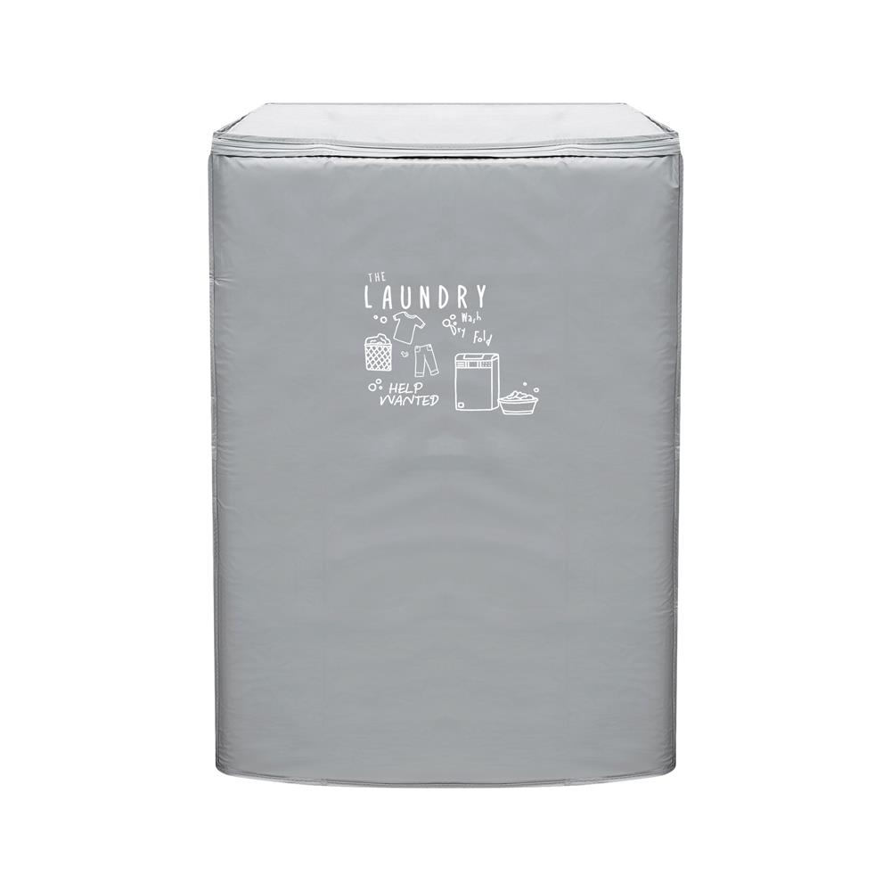 ถุงคลุมเครื่องซักผ้าฝาบน PLIM WASH DRY SIZE M สีเทา