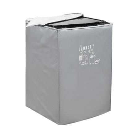 ถุงคลุมเครื่องซักผ้าฝาบน PLIM WASH DRY SIZE M สีเทา_3