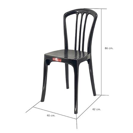 เก้าอี้พลาสติก SUPERWARE CH-53 สีดำ_3