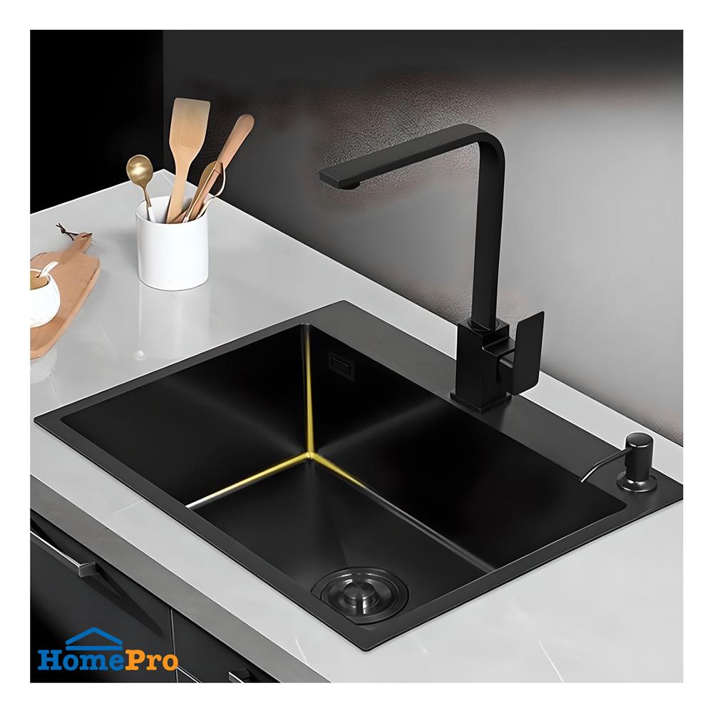 ซิงค์ฝัง 1 หลุม TEKA TQ50 1B PVD BLACK สีดำ