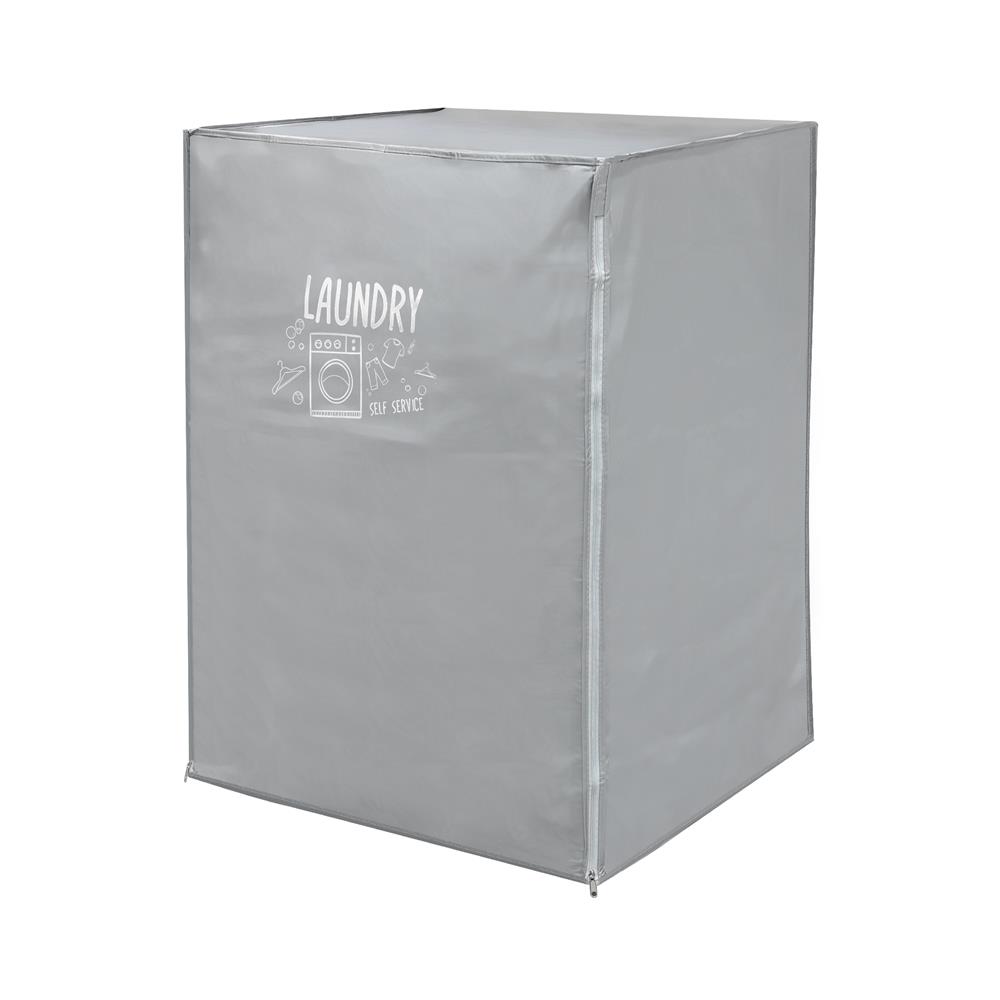 ถุงคลุมเครื่องซักผ้าฝาหน้า PLIM WASH DRY SIZE M สีเทา