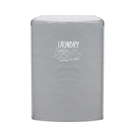 ถุงคลุมเครื่องซักผ้าฝาหน้า PLIM WASH DRY SIZE M สีเทา_2