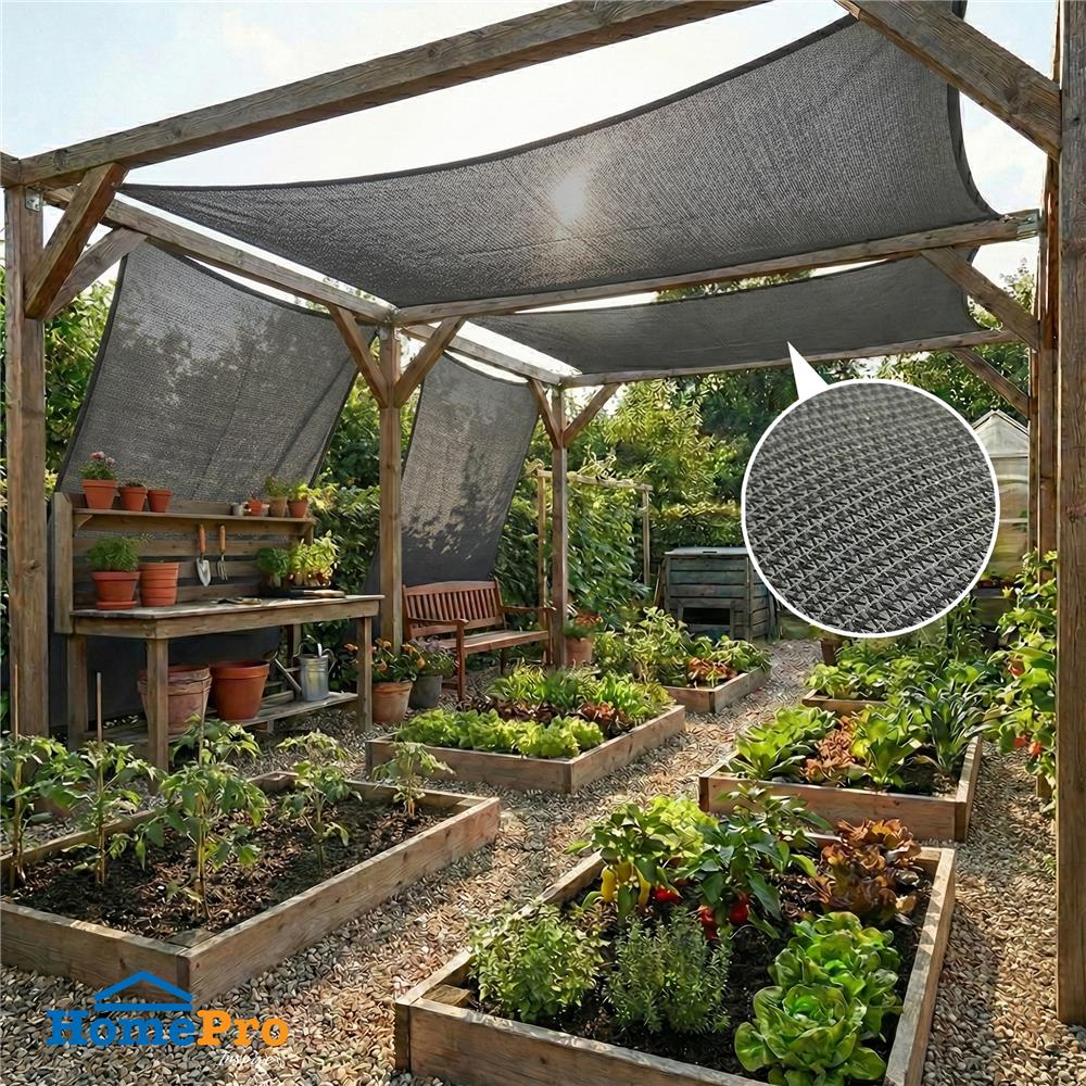 สแลนกรองแสง 95 เปอร์เซ็นต์ SPRING 3x4 ม. สี GRAPHITE