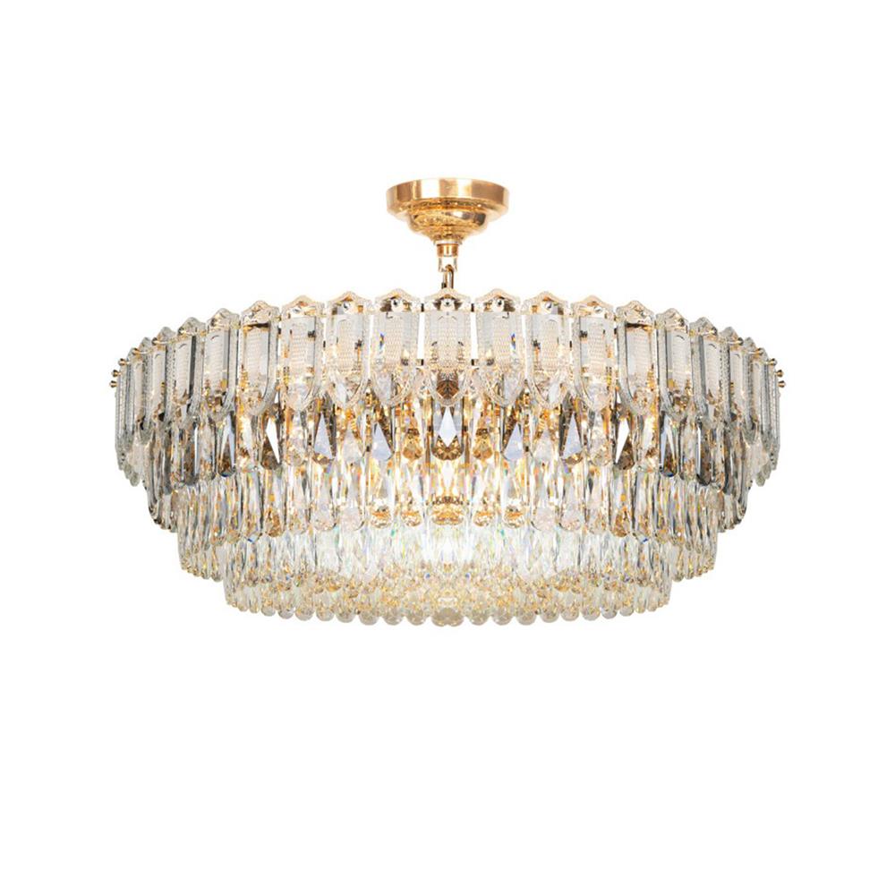 ไฟช่อ L&E 01-03111 สีทอง/ใส 22 หัว