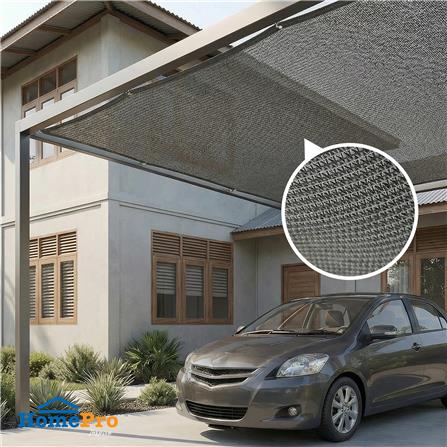 สแลนกรองแสง 95 เปอร์เซ็นต์ SPRING 4x6 ม. สี GRAPHITE_3