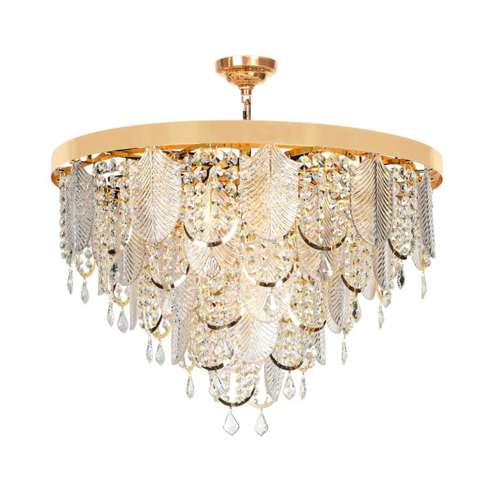 ไฟช่อ L&E 01-03112 สีทอง/ใส 23 หัว