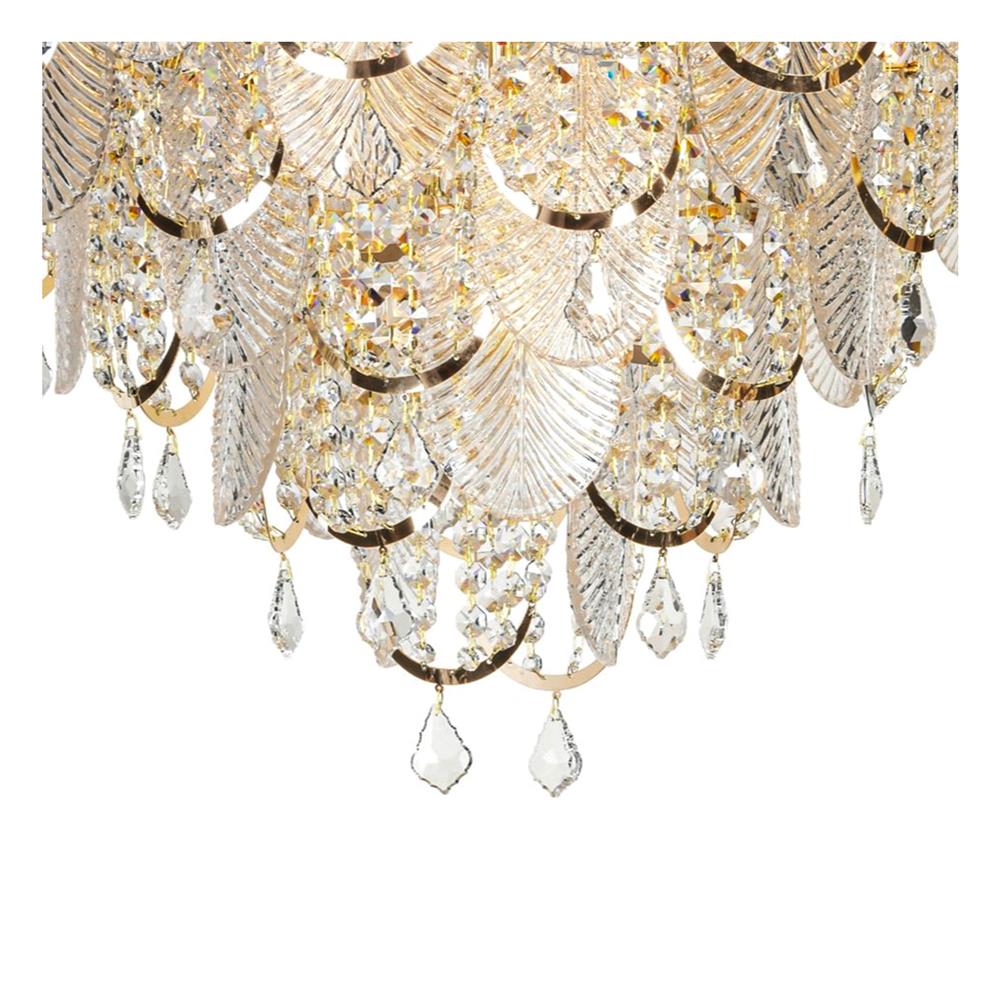 ไฟช่อ L&E 01-03112 สีทอง/ใส 23 หัว