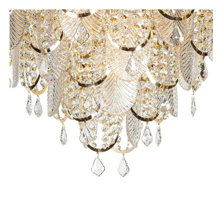 ไฟช่อ L&E 01-03112 สีทอง/ใส 23 หัว_2