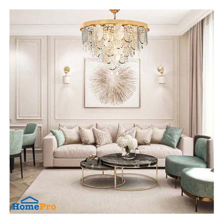 ไฟช่อ L&E 01-03112 สีทอง/ใส 23 หัว_3