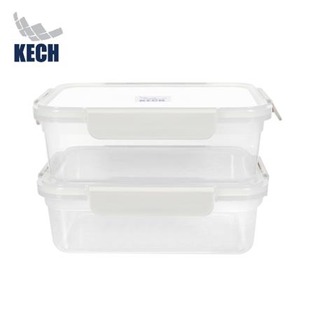 ชุดกล่องอาหาร 2.1 ลิตร KECH NEXT2817 แพ็ก 2 ชิ้น สีครีม_1