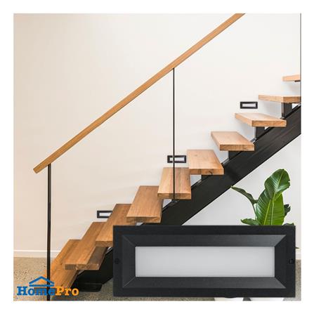 ไฟผนังภายนอก LED L&E 65-A0177 14 วัตต์ WARM WHITE สีดำ_5