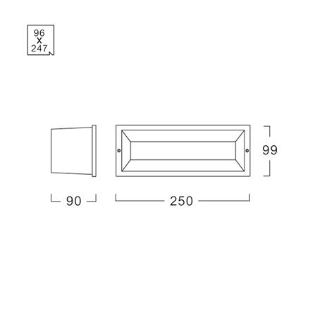 ไฟผนังภายนอก LED L&E 65-A0177 14 วัตต์ WARM WHITE สีดำ_7
