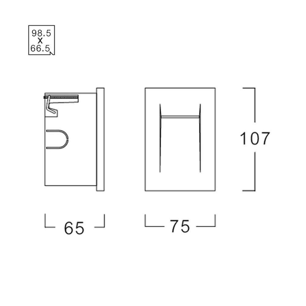ไฟผนังภายนอก LED L&E 65-A0302 5 วัตต์ WARM WHITE สีดำ