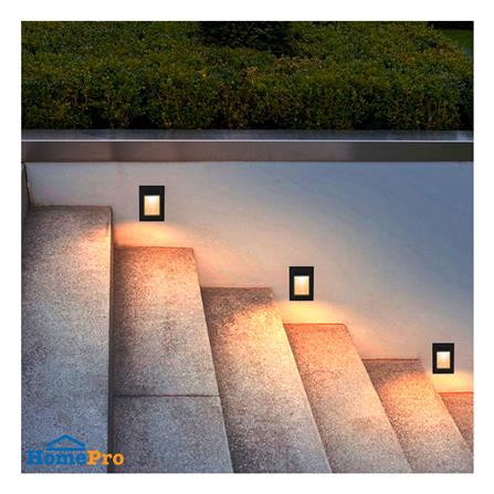 ไฟผนังภายนอก LED L&E 65-A0302 5 วัตต์ WARM WHITE สีดำ_4