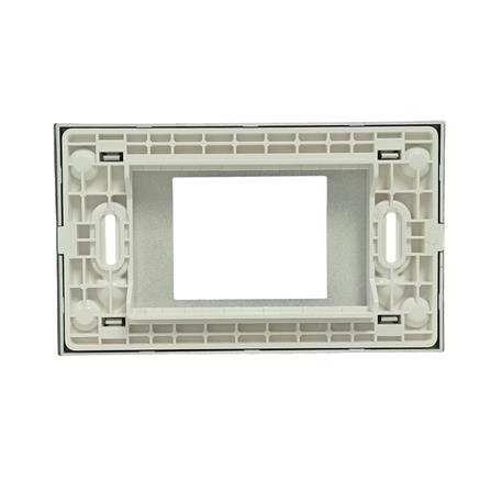 หน้ากาก 2 ช่องกลาง BTICINO BAMBOO SAE2222TGR สีดำ_1